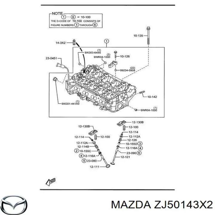 ZJ50143X2 Mazda