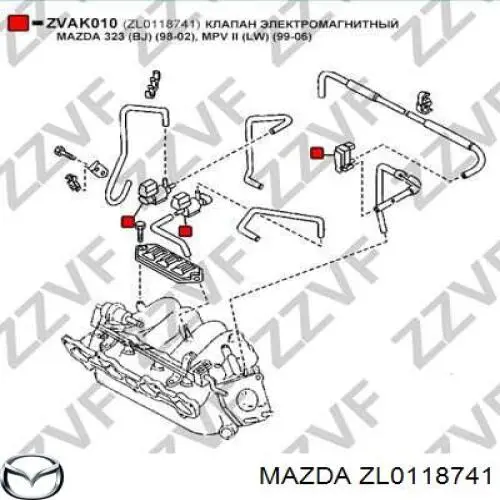  Mazda ZL0118741 цена, от 18.34 USD