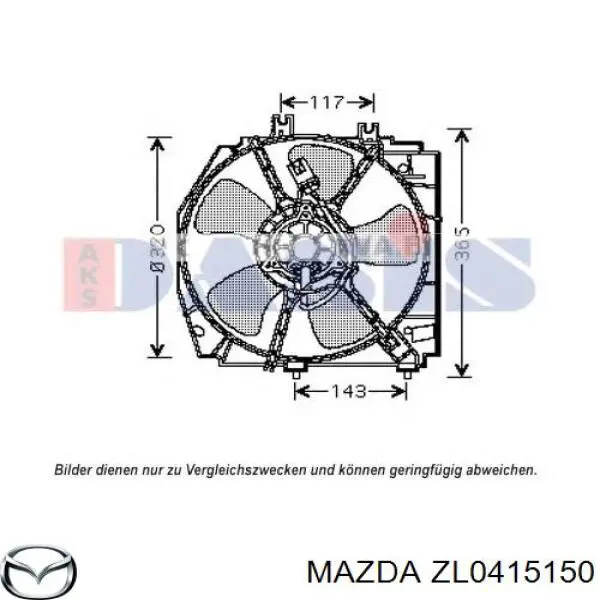 Купить ZL0415150 Mazda Мотор вентилятора системы охлаждения