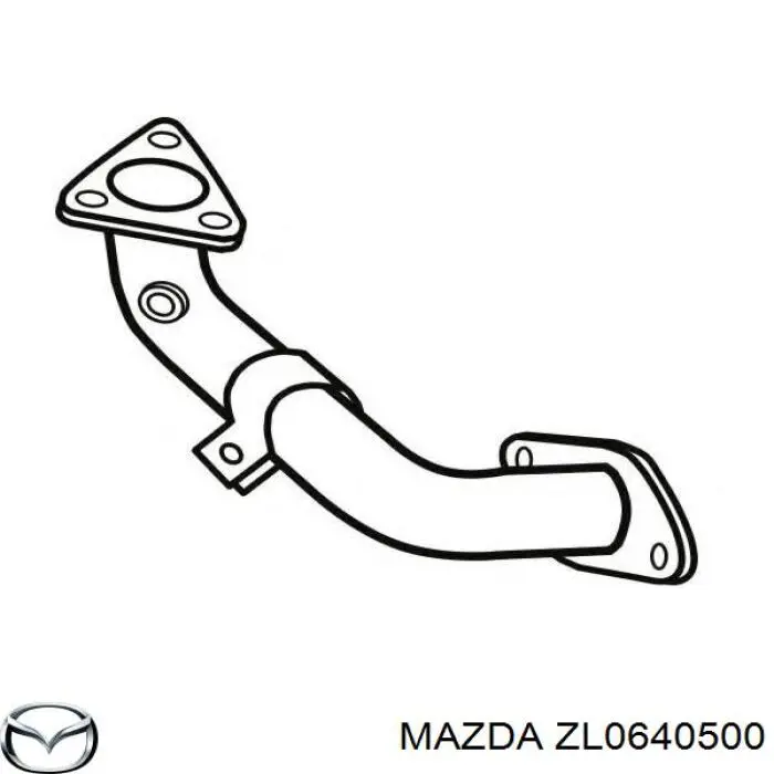 Купить ZL0640500 Mazda Приёмная труба