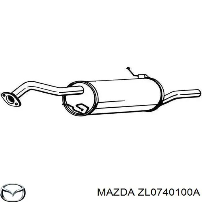 Выхлоп задний Mazda 323 F VI хэтчбек (BJ) (1998 - 2003) цена, от 98.38 USD