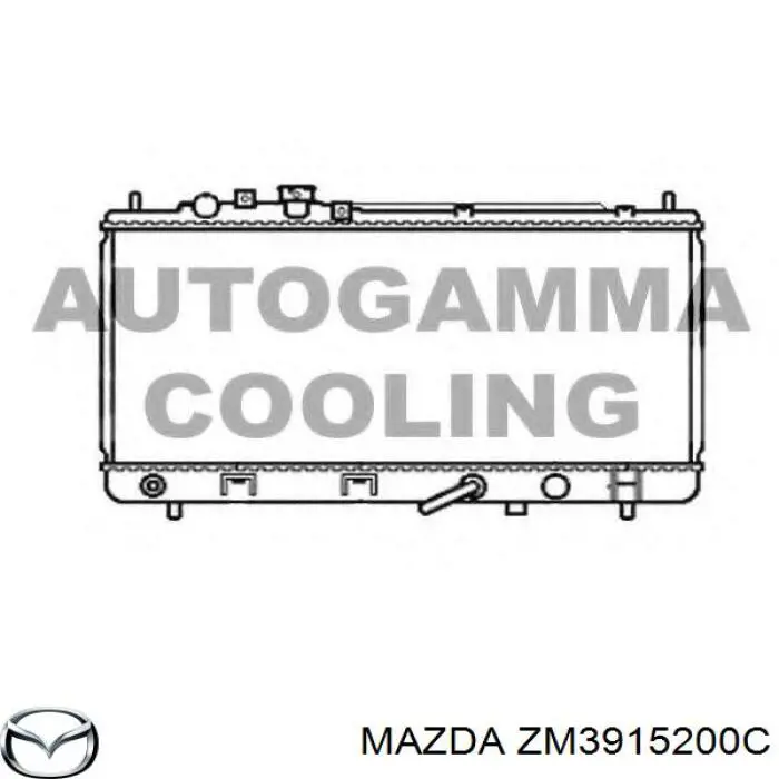 Радиатор охлаждения двигателя Mazda ZM3915200C цена, от 89.18 USD