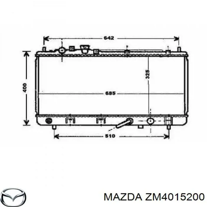 Радиатор ZM4015200 Mazda