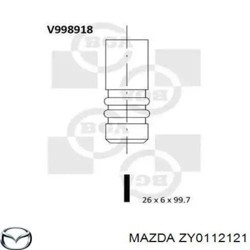 ZY0112121 Mazda клапан выпускной