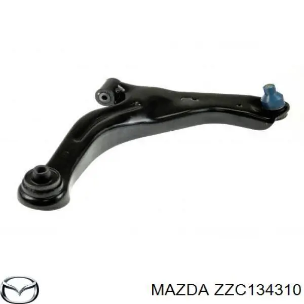 ZZC134310 Mazda braço oscilante inferior direito de suspensão dianteira