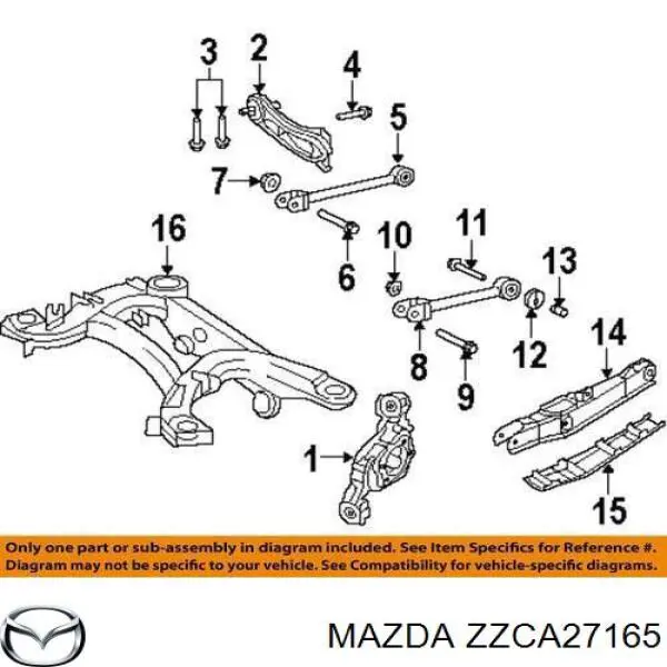  Mazda ZZCA27165 цена, от 28.58 USD