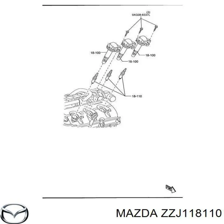 Свечи зажигания ZZJ118110 Mazda