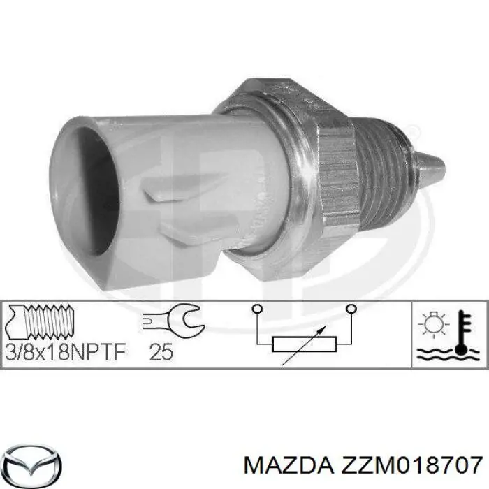 Термодатчик охлаждающей жидкости ZZM018707 MAZDA