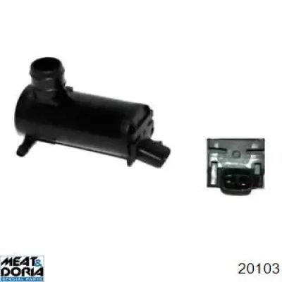 20103 Meat&Doria насос-мотор омывателя стекла переднего
