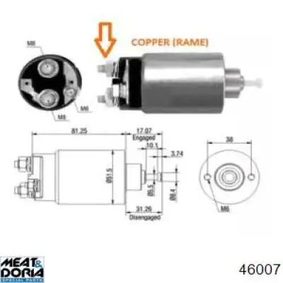 46007 Meat&Doria relê retrator do motor de arranco