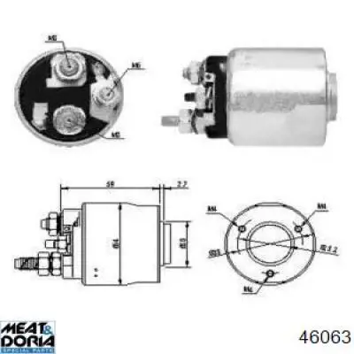 ZM6495 ZM Тяговое реле стартера