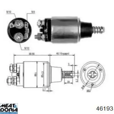 46193 Meat&Doria relê retrator do motor de arranco