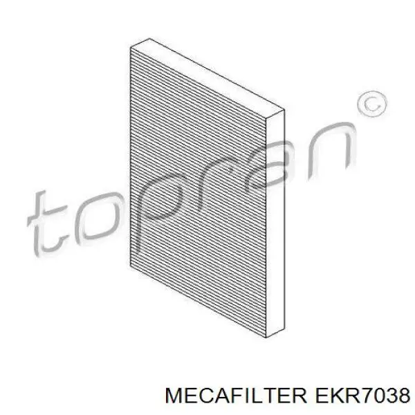 EKR7038 Mecafilter Внутрисалонный фильтр