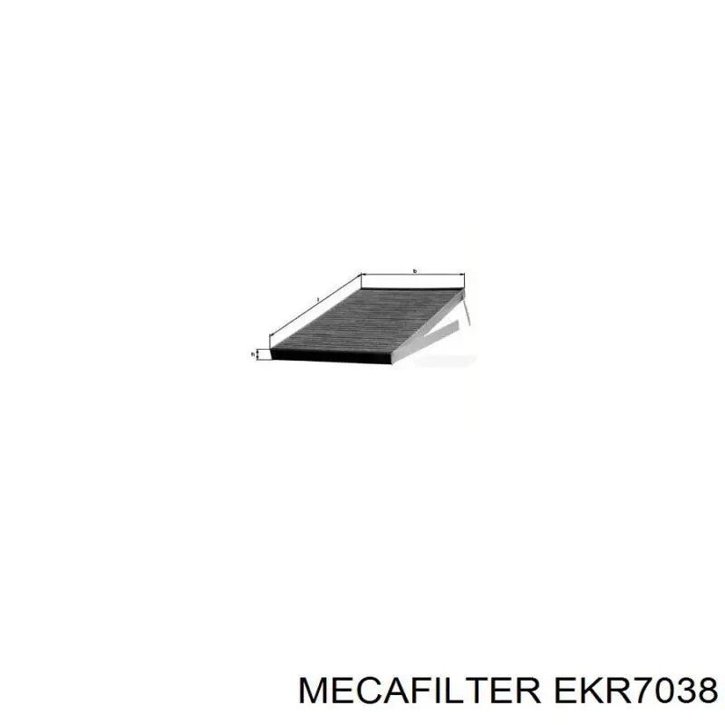 Воздушный фильтр салона Mecafilter EKR7038