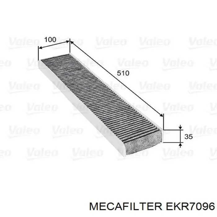 Купить B096 Vasco Filters Фильтр салона угольный