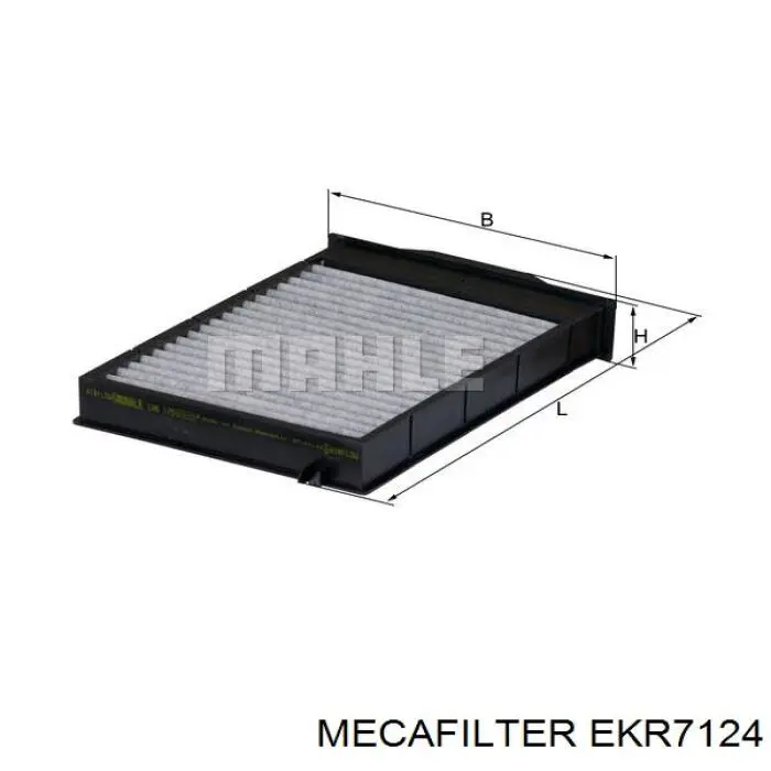 EKR7124 Mecafilter Внутрисалонный фильтр