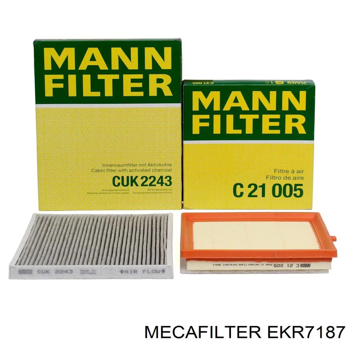 Фильтр салона EKR7187 Mecafilter