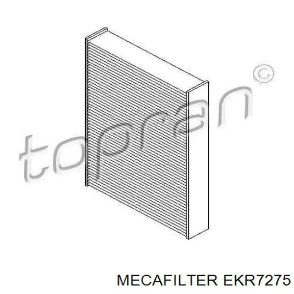 Фильтр салона EKR7275 Mecafilter