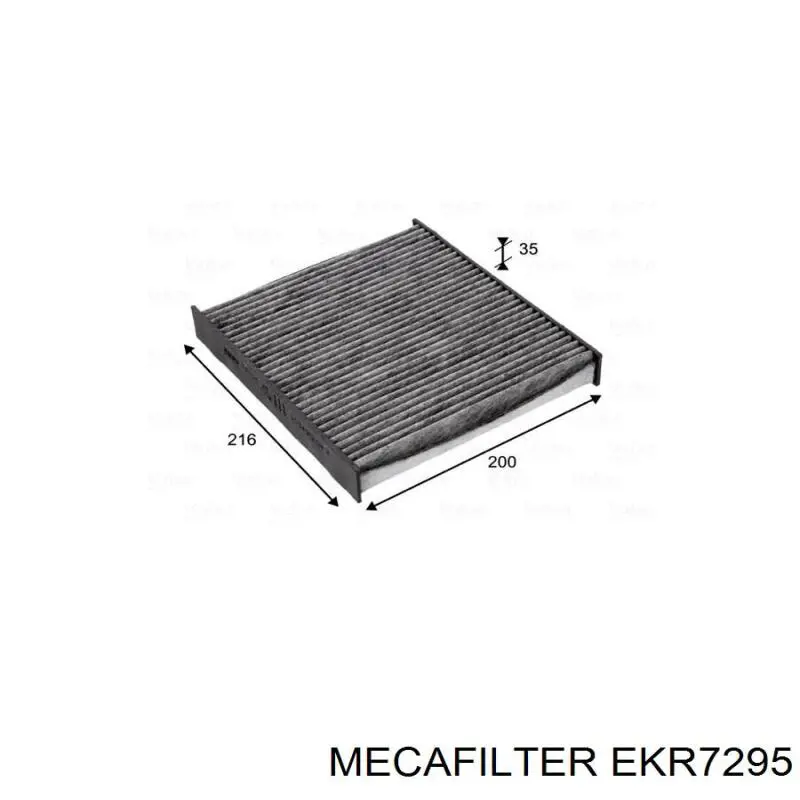 Купить EKR7295 Mecafilter Фильтр салона угольный