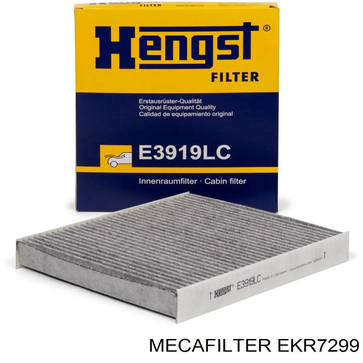 Купить EKR7299 Mecafilter Фильтр салона угольный