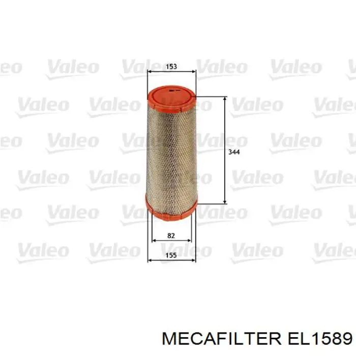 Filtro de aire EL1589 Mecafilter