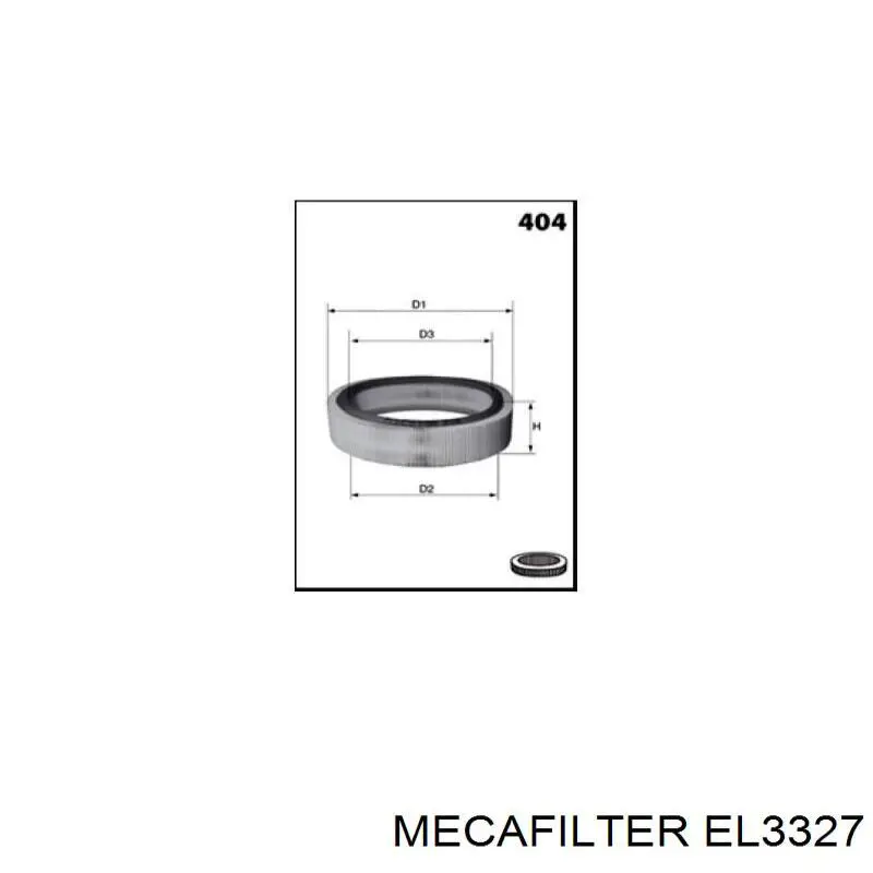 Filtro de aire EL3327 Mecafilter