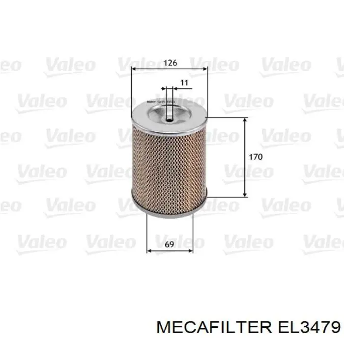 EL3479 Mecafilter воздушный фильтр