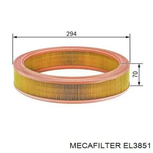 Воздушный фильтр EL3851 Mecafilter