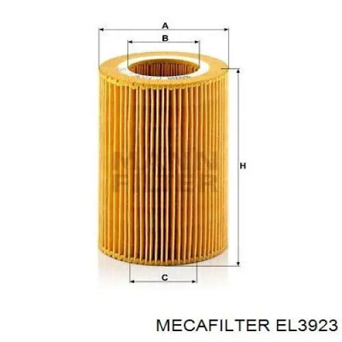 Воздушный фильтр EL3923 Mecafilter