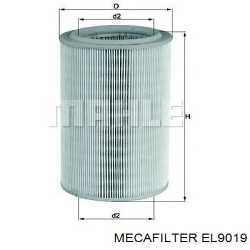 EL9019 Mecafilter воздушный фильтр