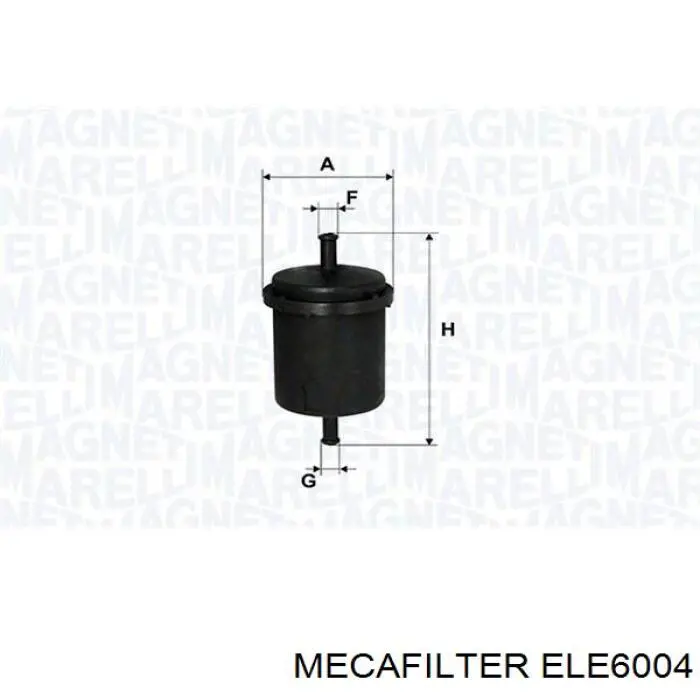 Filtro combustible ELE6004 Mecafilter
