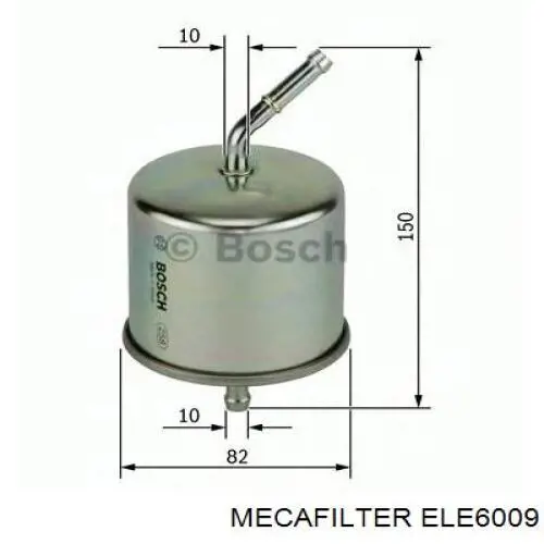 Топливный фильтр ELE6009 Mecafilter