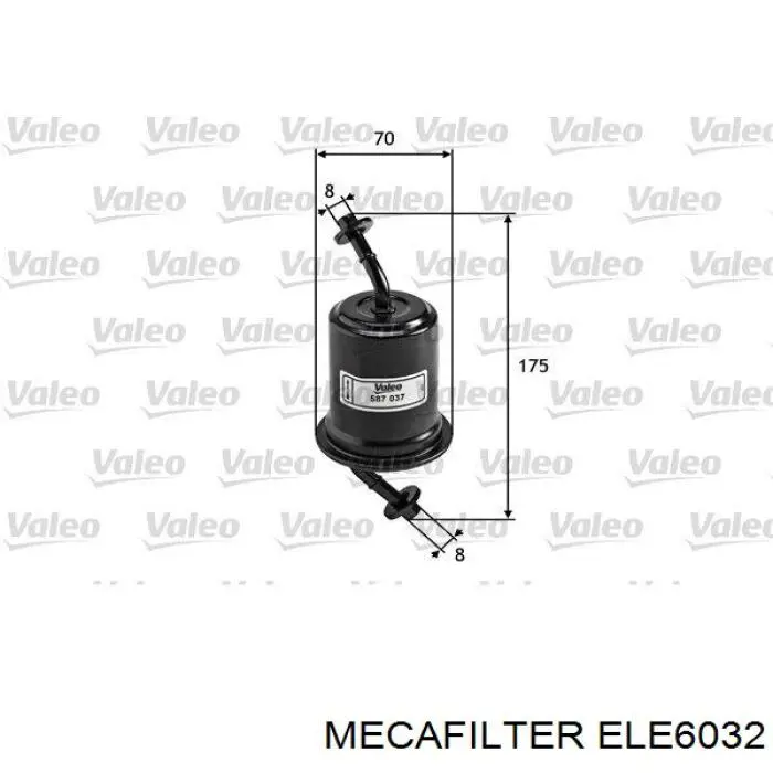 Топливный фильтр ELE6032 Mecafilter