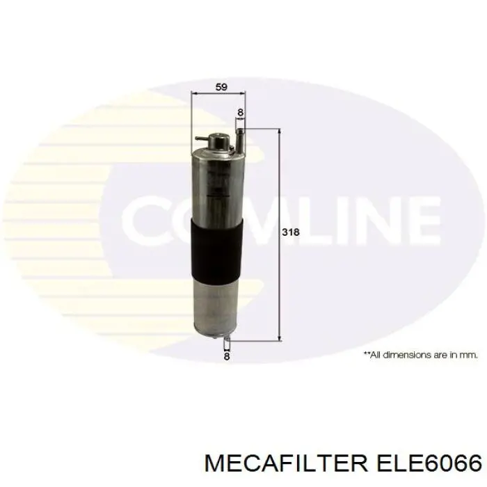 ELE6066 Mecafilter Фильтр топлива