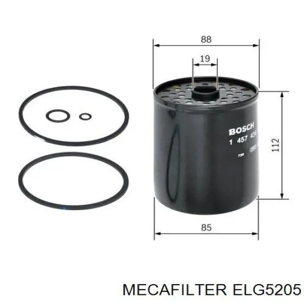 ELG5205 Mecafilter Фильтр топлива