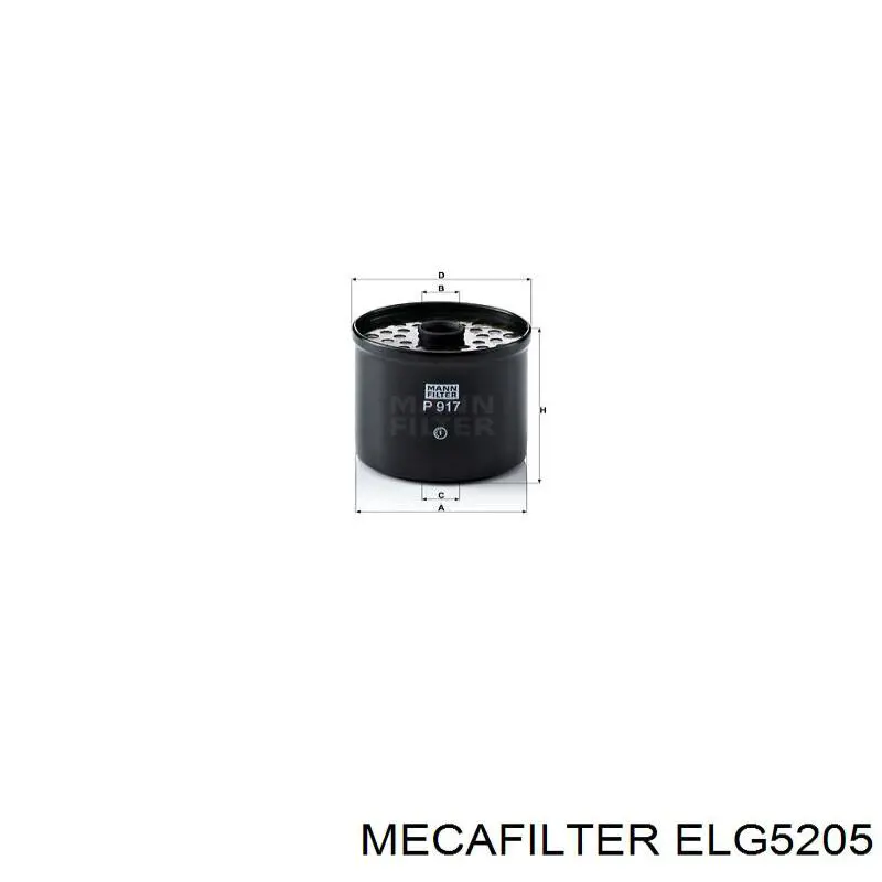 Filtro combustible ELG5205 Mecafilter