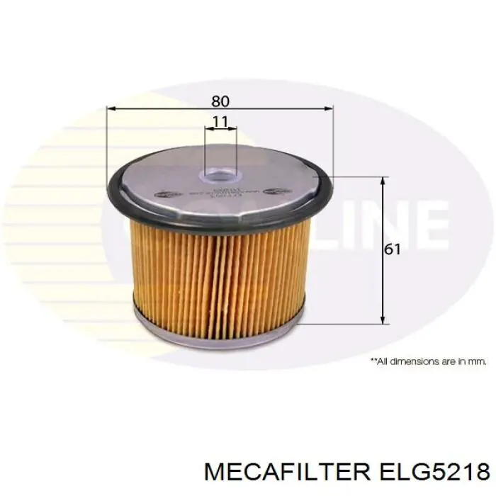 Filtro combustible ELG5218 Mecafilter