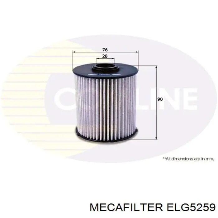 Купить ELG5259 Mecafilter Фильтр-отстойник топлива грубой очистки