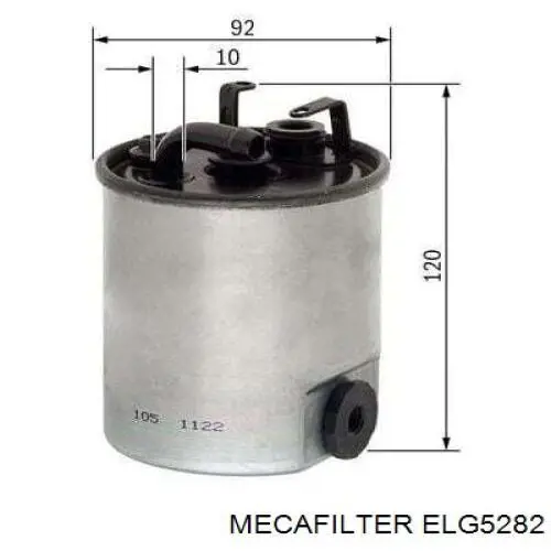 ELG5282 Mecafilter топливный фильтр