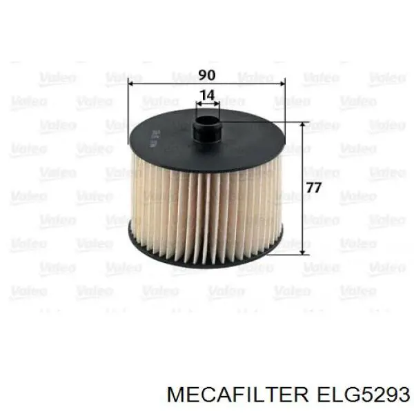 Топливный фильтр ELG5293 Mecafilter