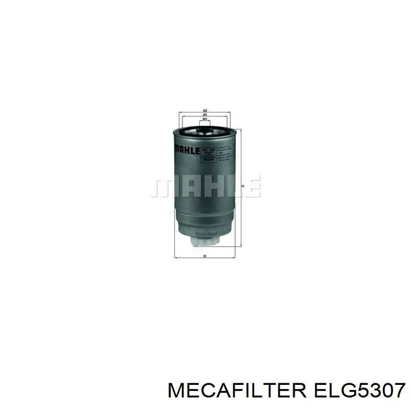 ELG5307 Mecafilter Фильтр топлива