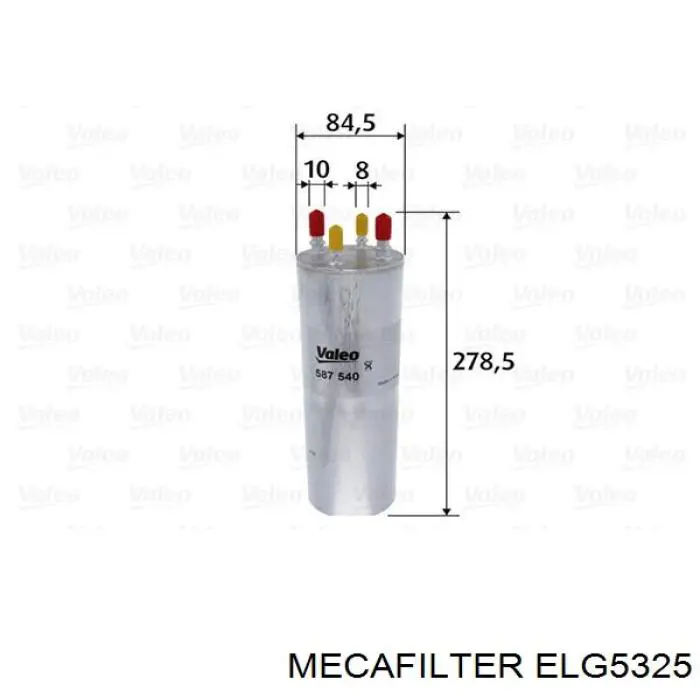 ELG5325 Mecafilter топливный фильтр