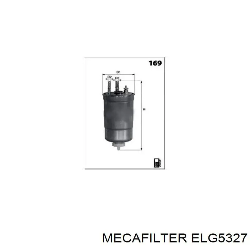 Filtro combustible ELG5327 Mecafilter