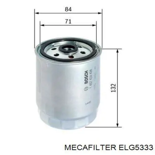 Купить ELG5333 Mecafilter Фильтр-отстойник топлива грубой очистки