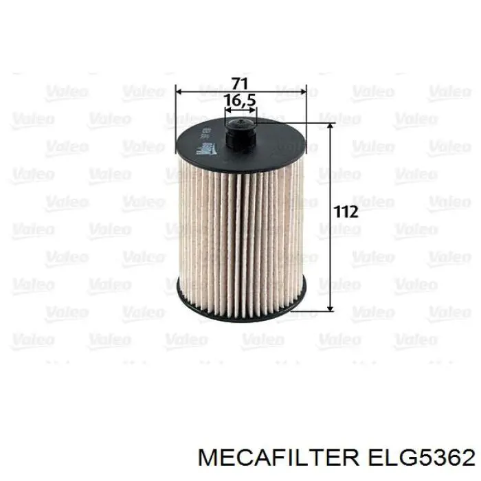 Filtro combustible ELG5362 Mecafilter