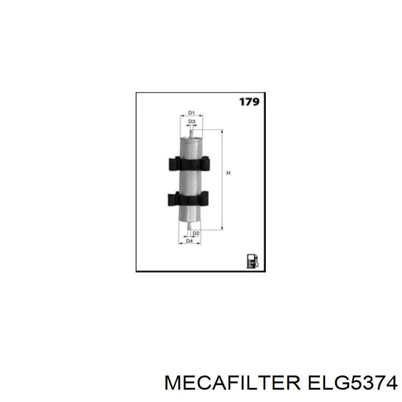 Топливный фильтр ELG5374 Mecafilter