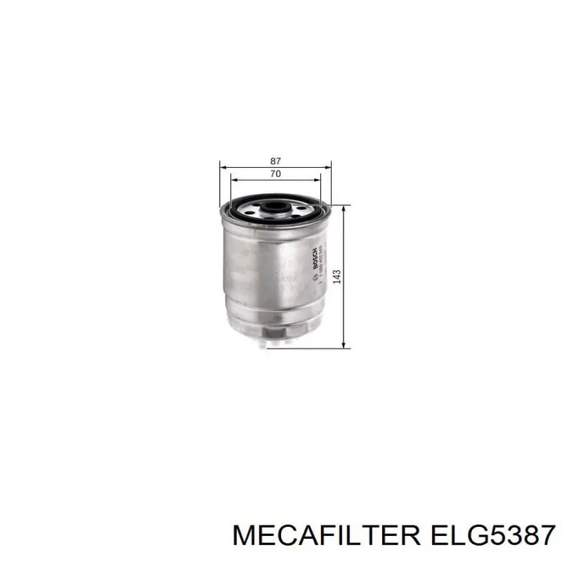 Топливный фильтр ELG5387 Mecafilter