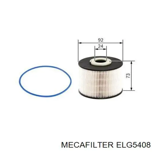 ELG5408 Mecafilter топливный фильтр