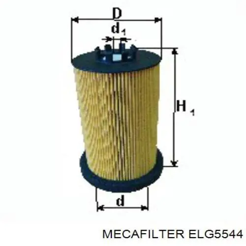 Filtro combustible ELG5544 Mecafilter