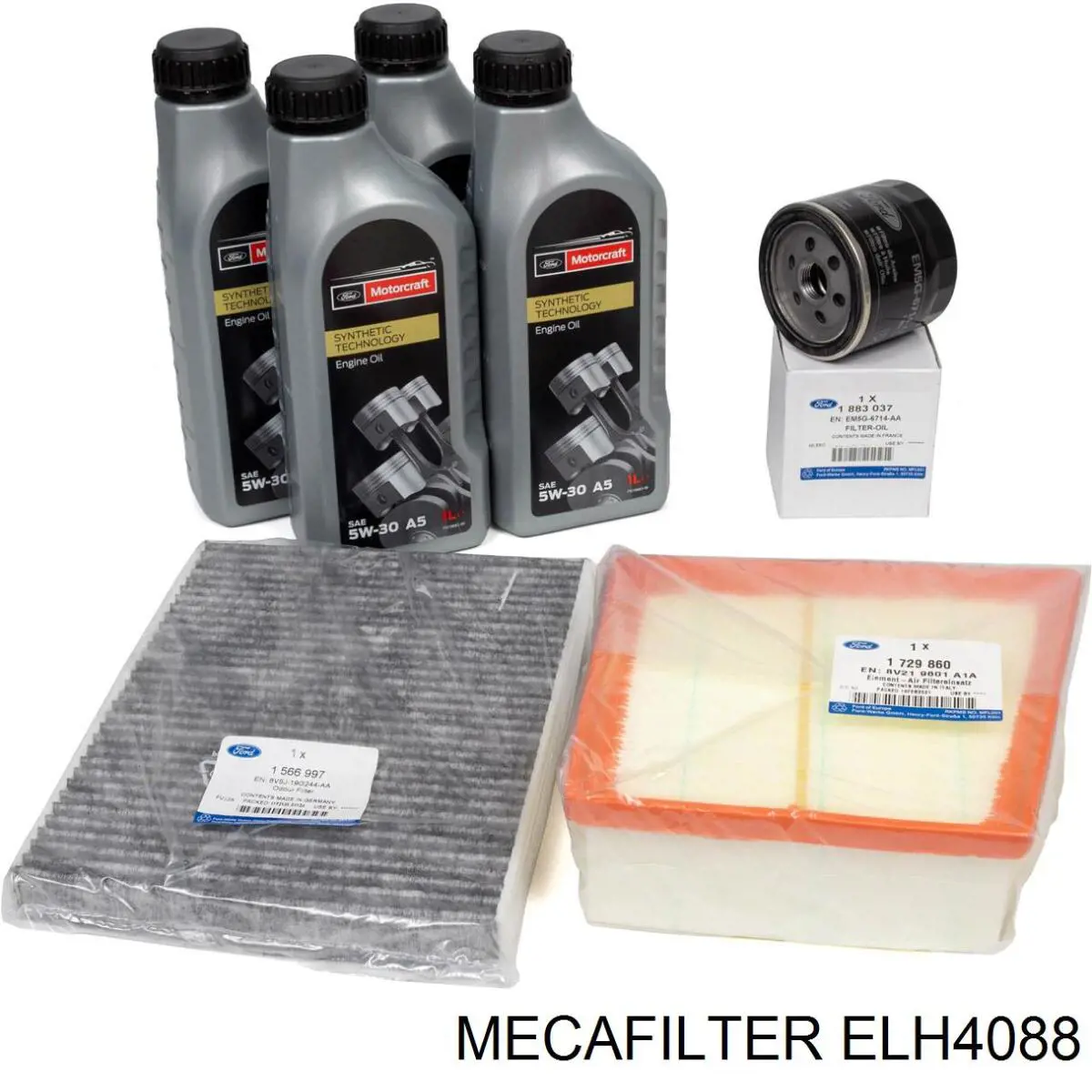 ELH4088 Mecafilter Масляный фильтр двигателя